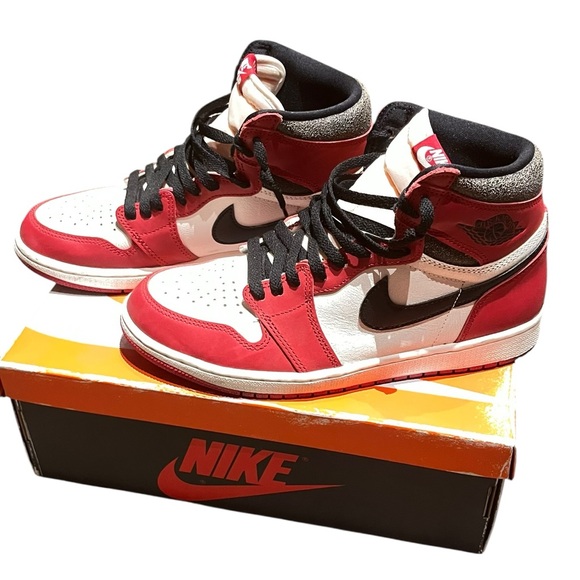 Nike Air Jordan 1 Retro High OG Chicago 2015 Red White Black Men’s - Picture 5 of 9